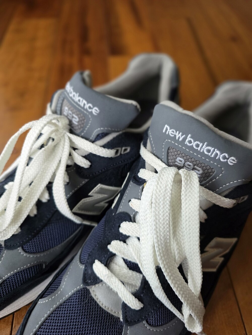 New Balance 992 Made in USA Navy Grey Sneakers Size 11D Men M992GG U992NY